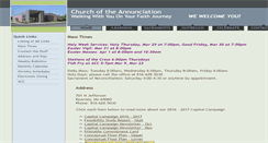 Desktop Screenshot of annunciationkearney.com